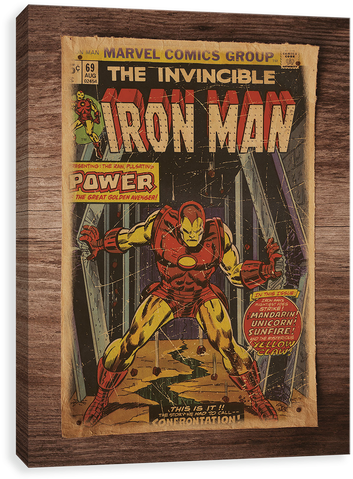 Invincible On Parchment - Marvel Iron Man 70 (500x500), Png Download