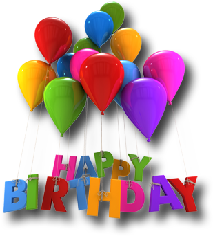 Happy Birthday, Sandie I Hope You Have A Wonderful - Happy Birthday Balloon Png File (400x400), Png Download