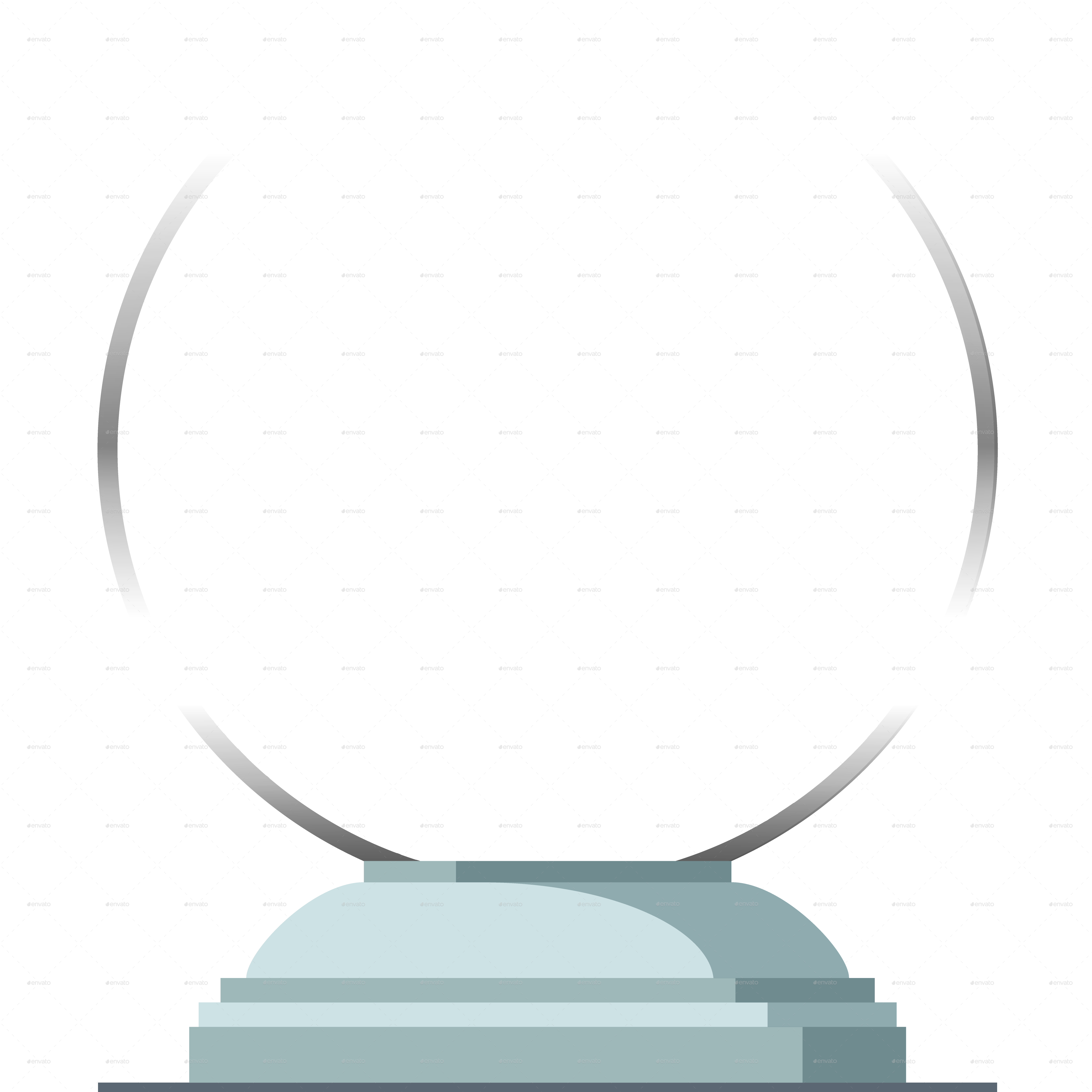 Vector Crystal Christmas - Trophy (4167x4167), Png Download