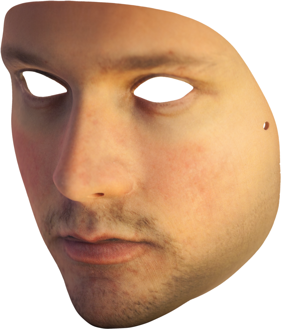 Face Png Picture - Mask Of A Face (1000x1192), Png Download