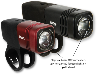 Blinder Arc Light Beams - Knog Blinder Arc 220 (420x300), Png Download