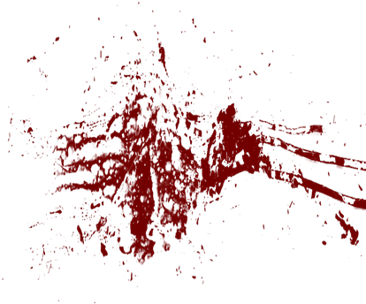 Blood Trail Png - Blood Splatter Png (420x420), Png Download