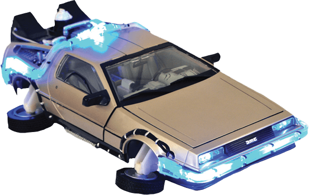 Download - Back To The Future 2 Car (603x381), Png Download