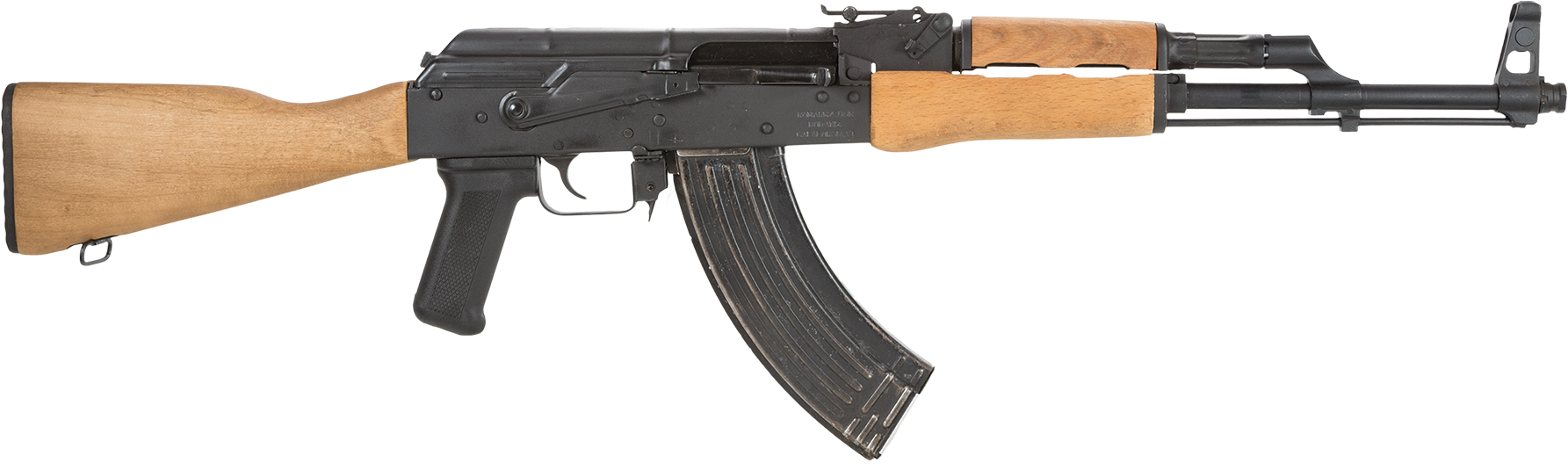 Wooden Ak-47 Png Image - Ak 47 7.62 (1800x548), Png Download