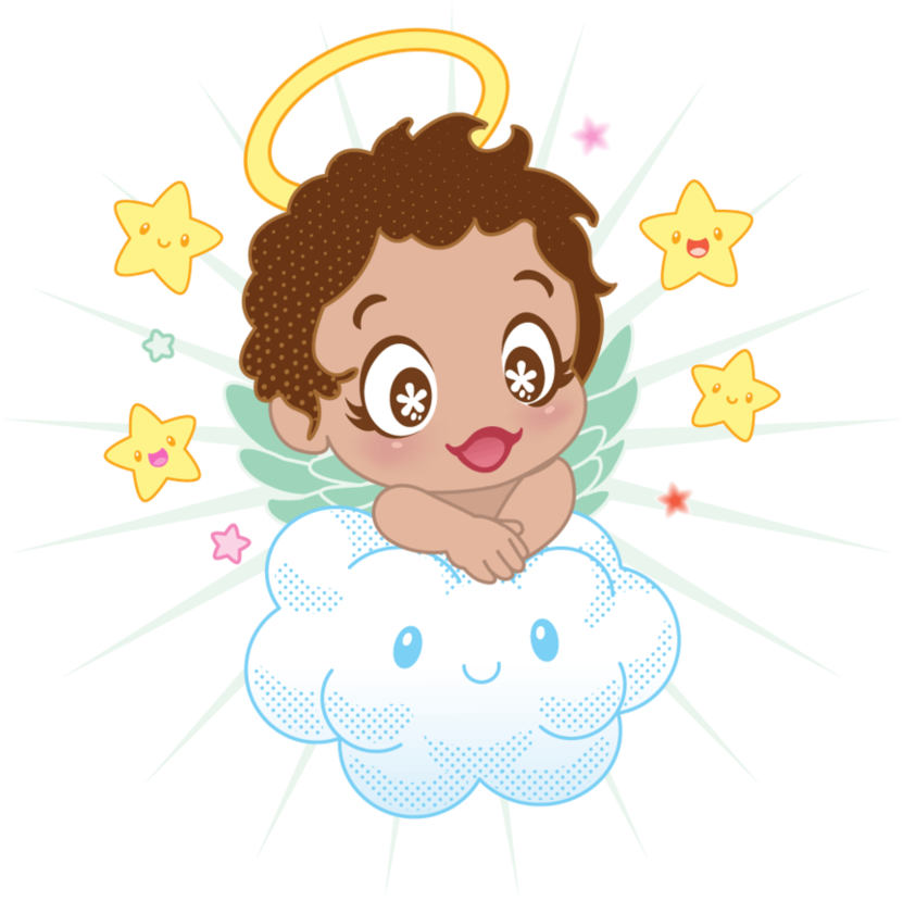 Little Angel By Rpgirl On Deviantart - Angelito Sobre Nube Png (866x923), Png Download