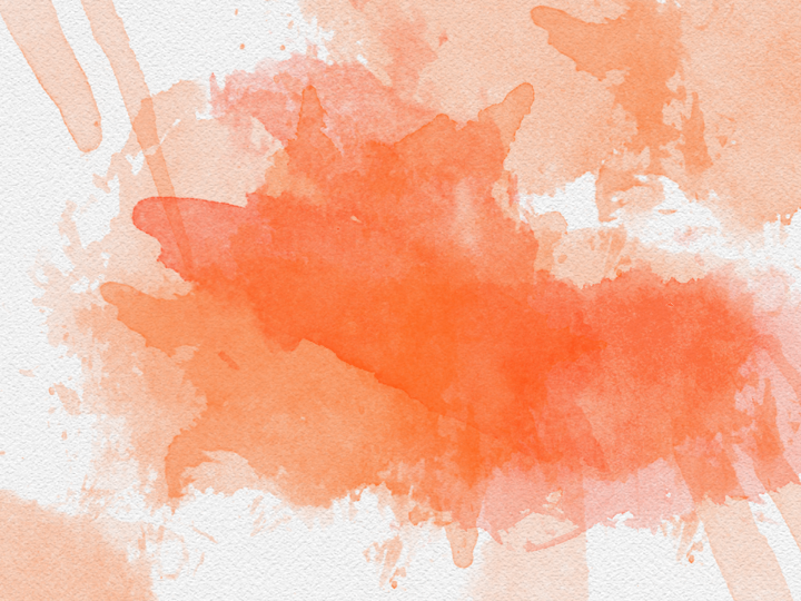Watercolor Splatter Png Transparent Onlygfxcom Imagilearning - Orange Watercolor Background Png (720x540), Png Download