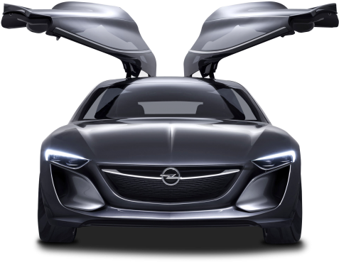 Opel Monza Doors Open Car Png Image - Opel Monza Concept (500x391), Png Download