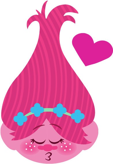 Trolls Dj Suki Tumblr - Molde De Poppy Trolls (600x600), Png Download