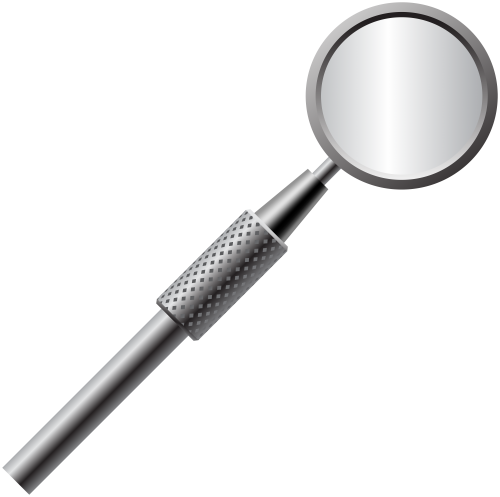 Dental Mouth Mirror Png Clip Art - Dental Instruments Clip Art (500x497), Png Download