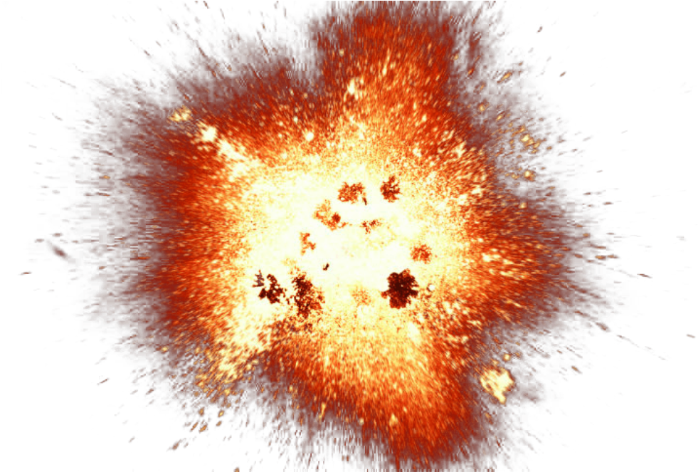 Download - Explosion Png (726x483), Png Download