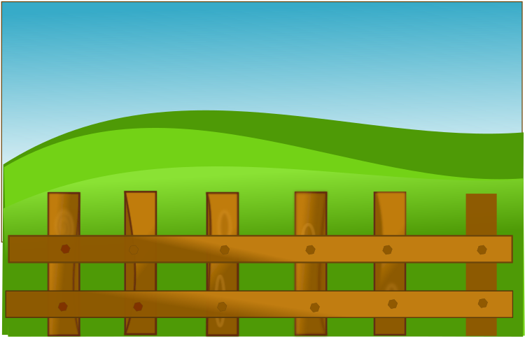 Jpg Freeuse Library Fence Clipart Fence Field - Free Land Clipart (800x600), Png Download