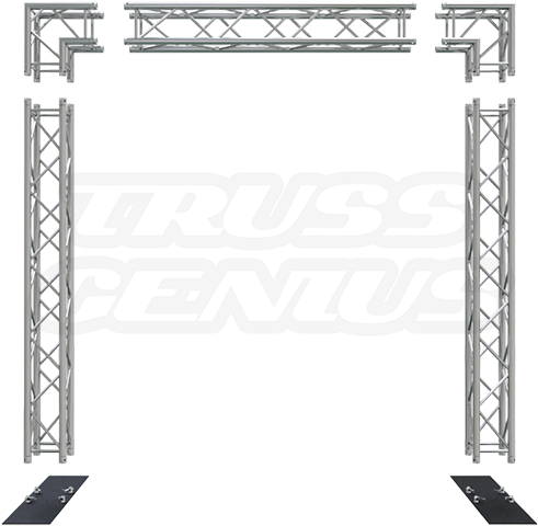 Exploded Goal Post F34 Square Truss System - Truss (500x500), Png Download