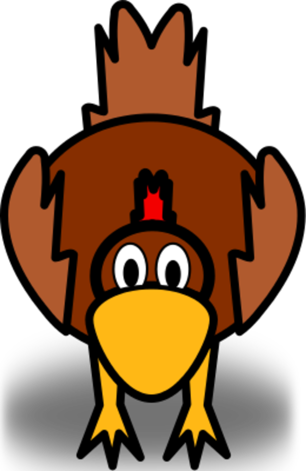 Fried Chicken Clipart - Moving Pictures Of A Chicken (390x601), Png Download
