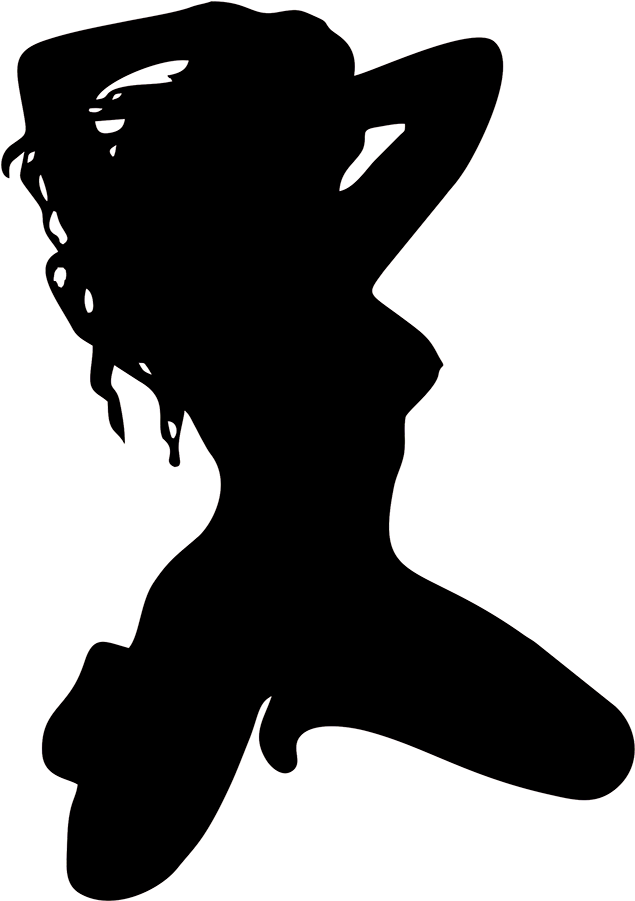 Hot Sexy Girl Woman Pinup Funny Car Bumper Window Vinyl Silhouette Of Person Full Size Png Download Seekpng