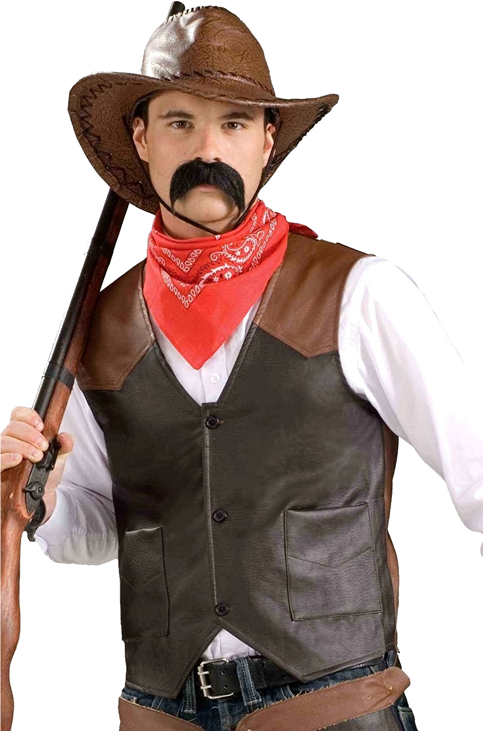 Adult Cowboy Costume (986x1500), Png Download