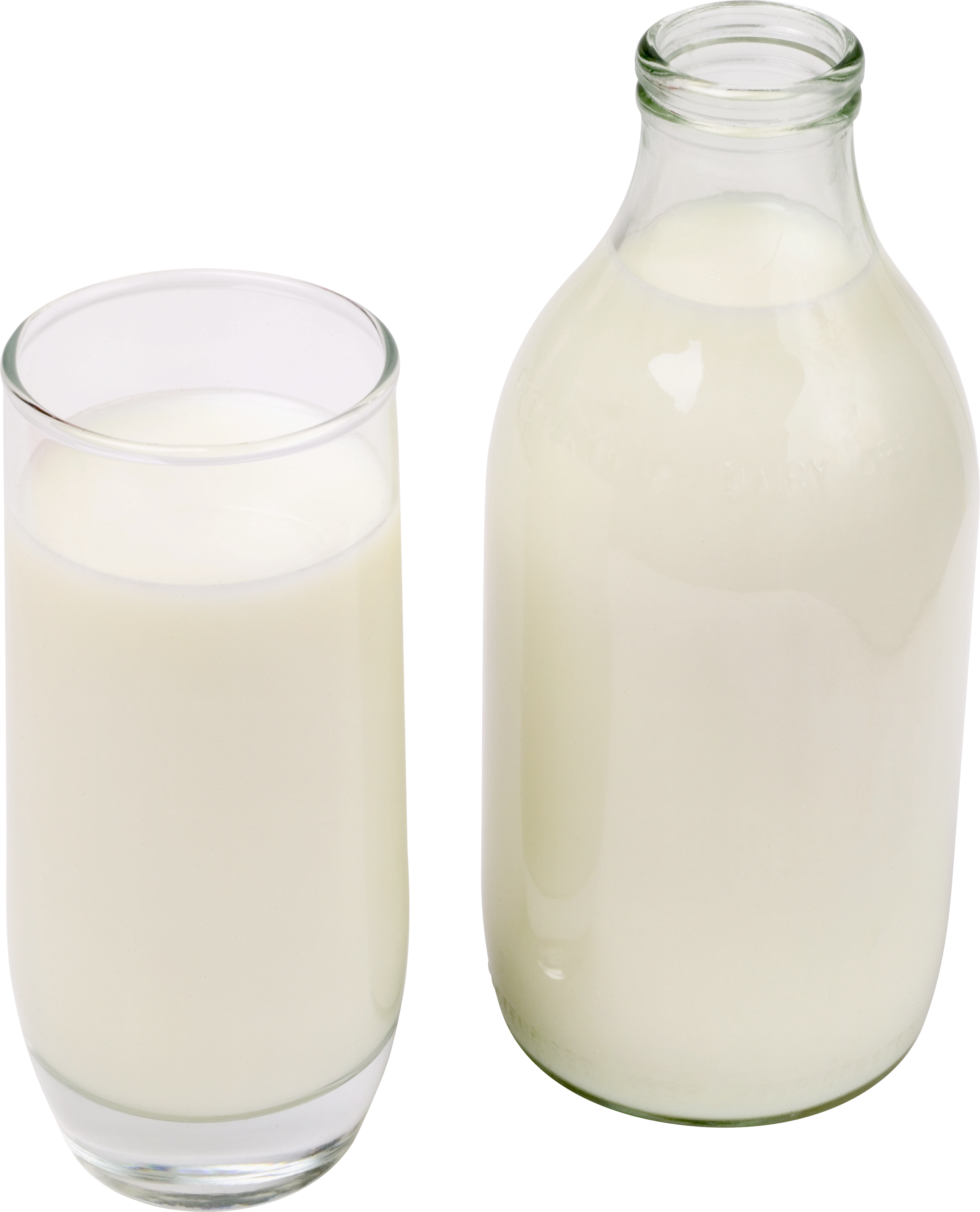Milk Png - Milk Bottle Png (2588x3200), Png Download