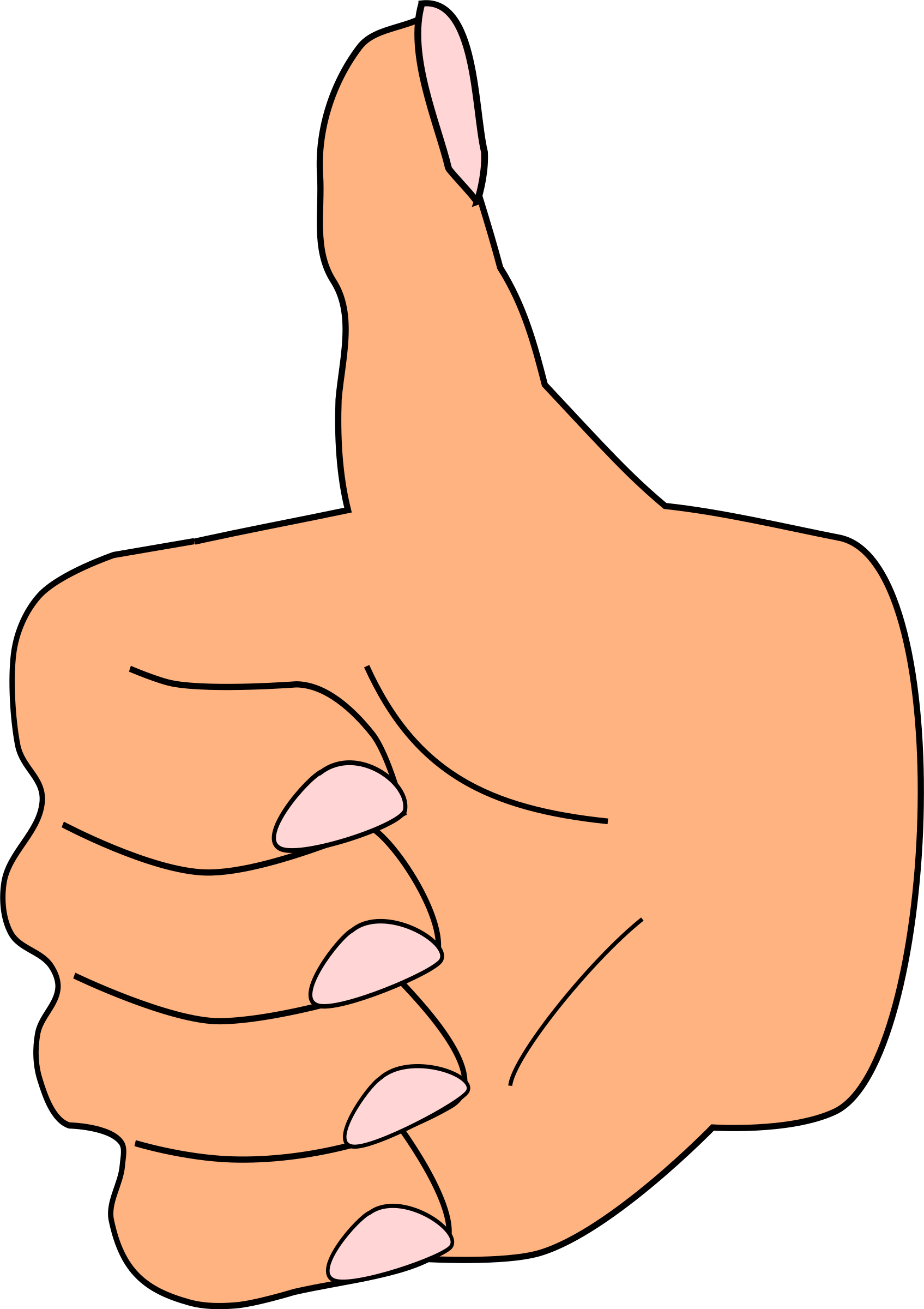 Image Freeuse Download Carrot Clipart Thumbs Up - Thumb Clipart (574x800), Png Download