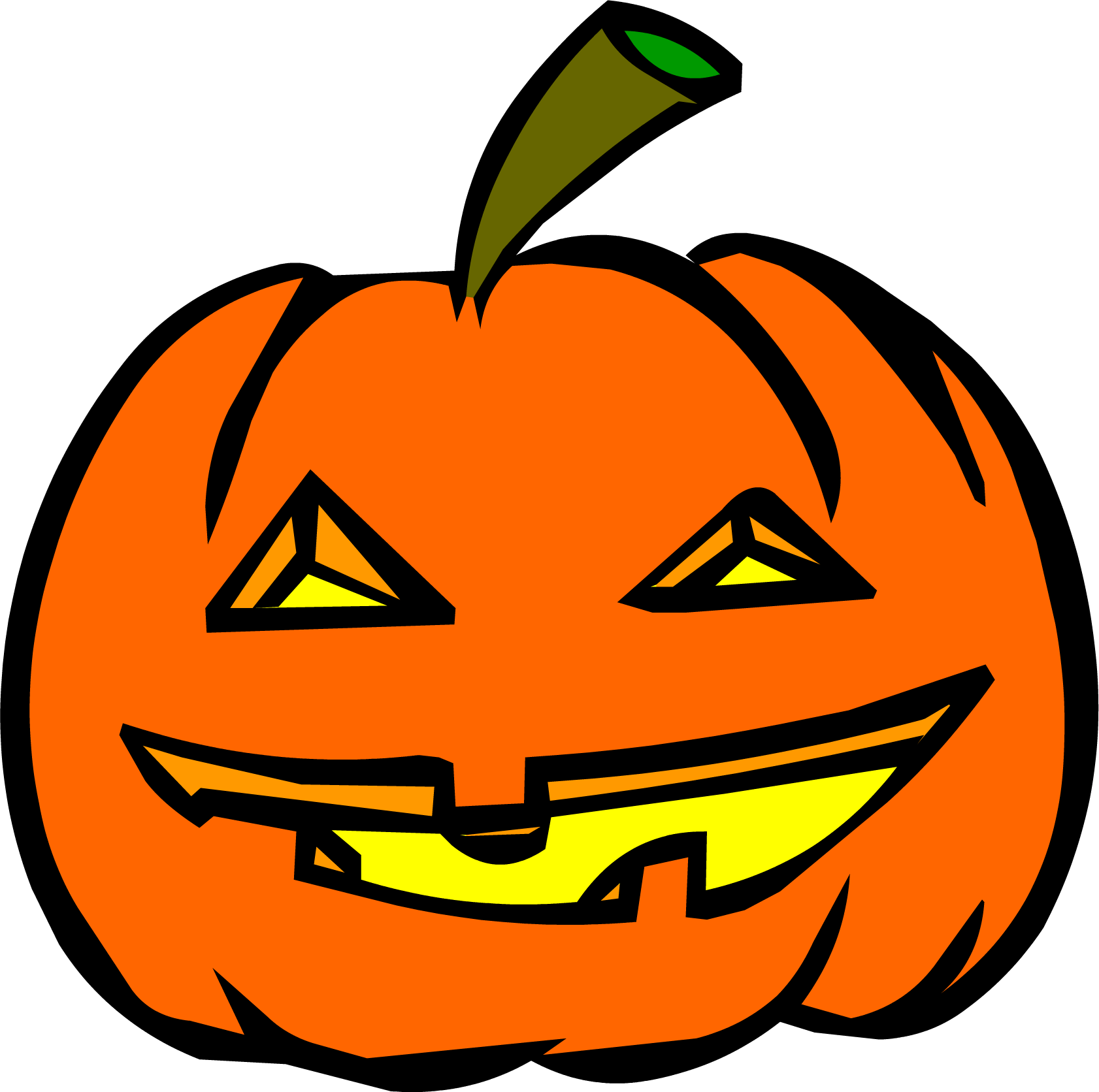 Happy Jack O Lantern - Jack O Lantern Png (1682x1672), Png Download