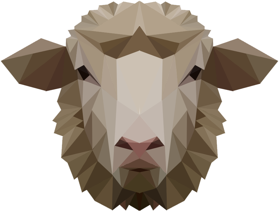 Sheep Png Clipart - Low Poly Animals Png (900x681), Png Download