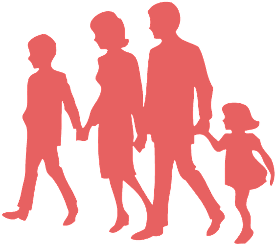 Image Library Download Clipart People Walking - Keluarga Png (720x720), Png Download