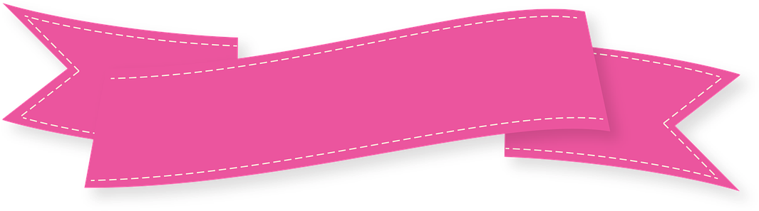 Banner Pink Transparent Png Clip Art Image - Faixa Para Topo De Bolo Verde (640x200), Png Download