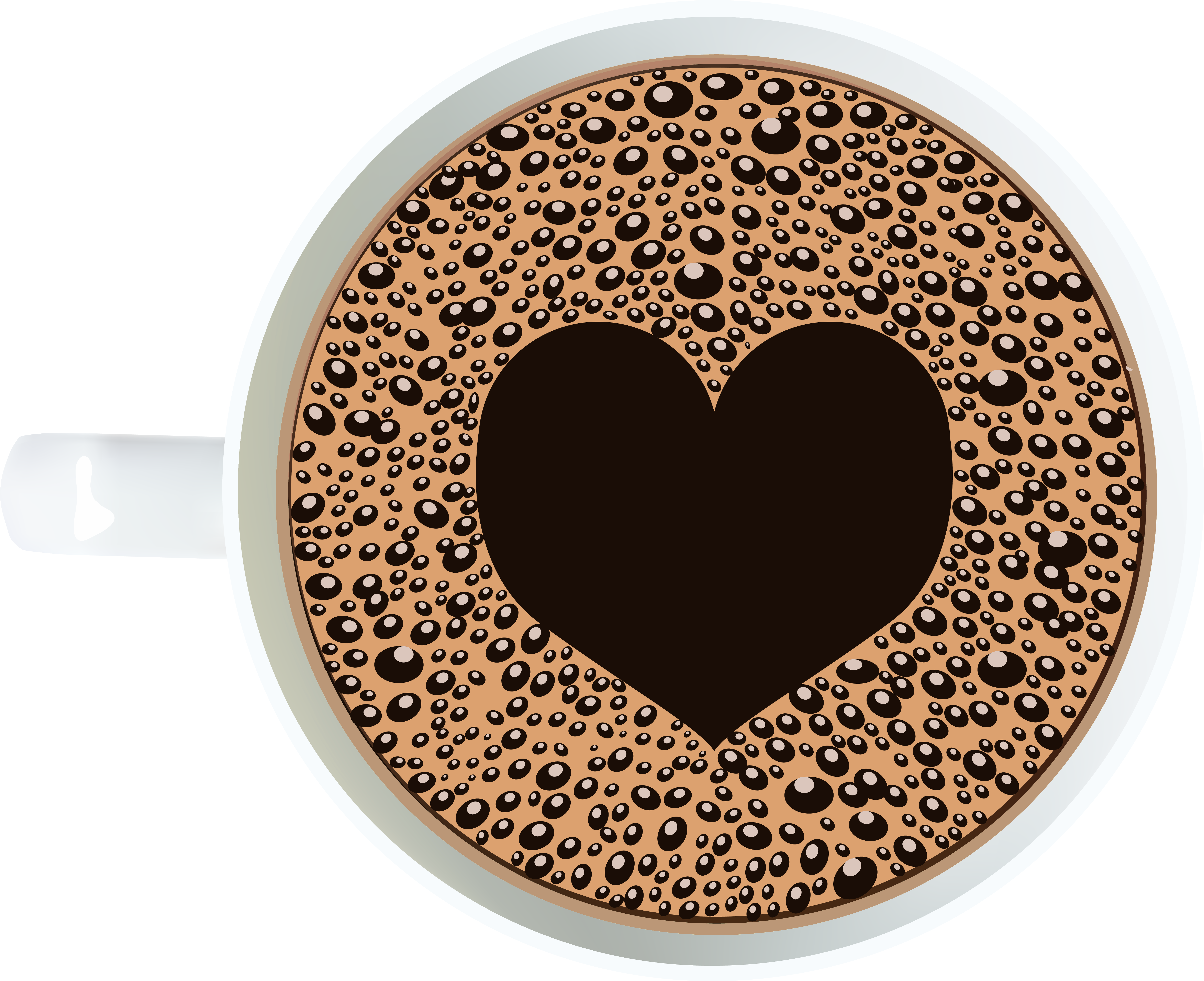 Download Clip Art Black And White Library Coffee Mug With Heart ...