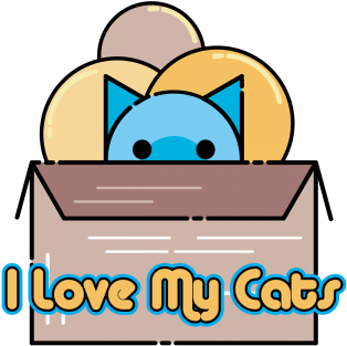 Cat Illustration For T Shirt Design, Cat, Vector, Cute - Library (360x360), Png Download