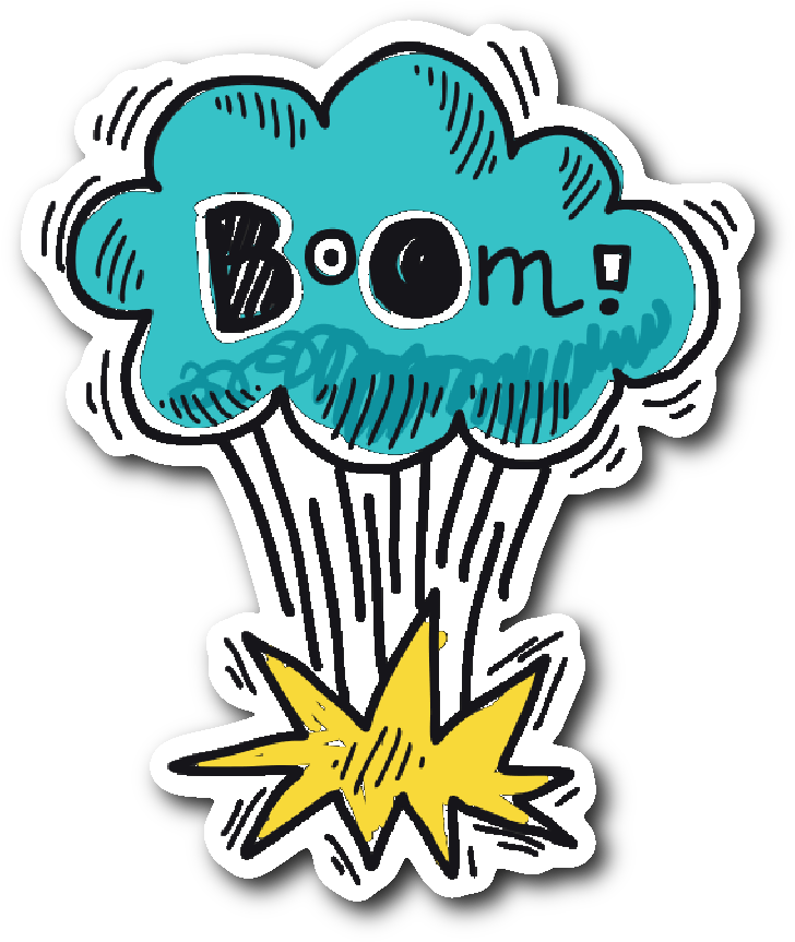 Hand Drawn Comic Book Speech Balloon Stickers - Urbano V02 スマホケース Au エーユー 008785 ユニーク ハードケース 携帯ケース (1064x1064), Png Download