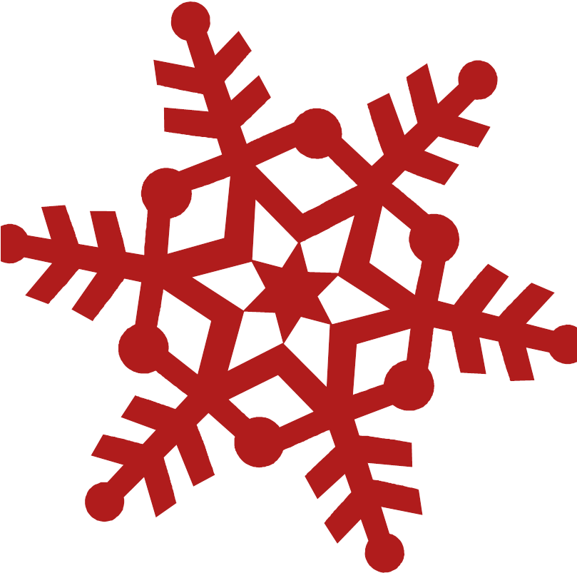 Red Snowflakes Png - Snowflakes Clipart (808x809), Png Download