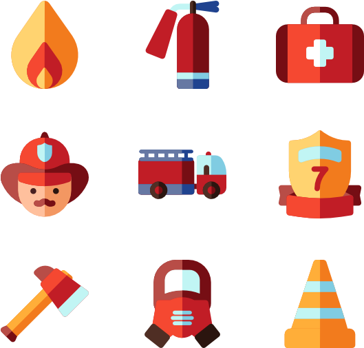 Fire Department 30 Icons - Fire Extinguisher Icon Png (600x564), Png Download