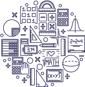 Tutoring World Class Tutors Free Stock - Maths Circle Wall Mural (457x307), Png Download