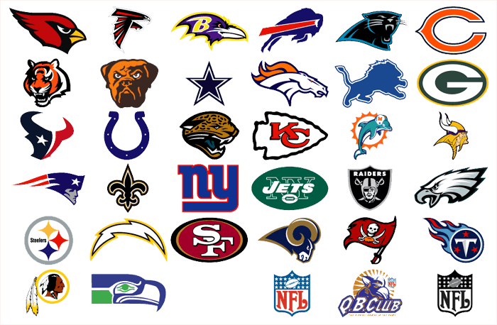 Nfl Teams Logos Png Image Library Stock - List Of All The Nfl Teams (700x458), Png Download