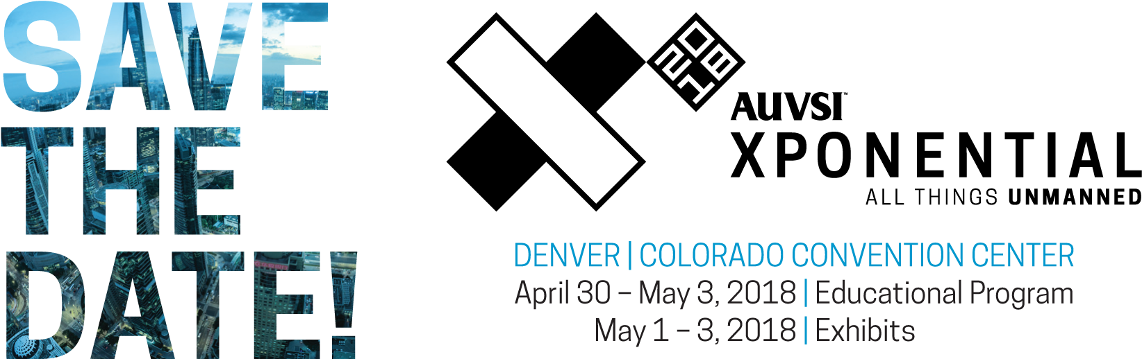 Save The Date Auvsi Copy - Graphic Design (1904x668), Png Download