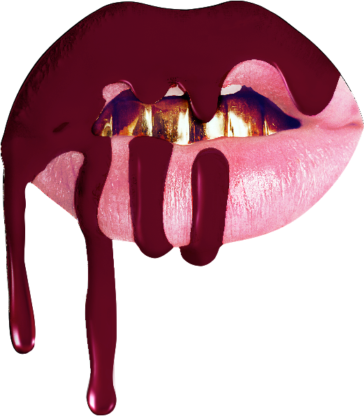 Vector Free Modern Drawing Lip - Kylie Birthday Edition Matte Liquid Lipstick (534x607), Png Download