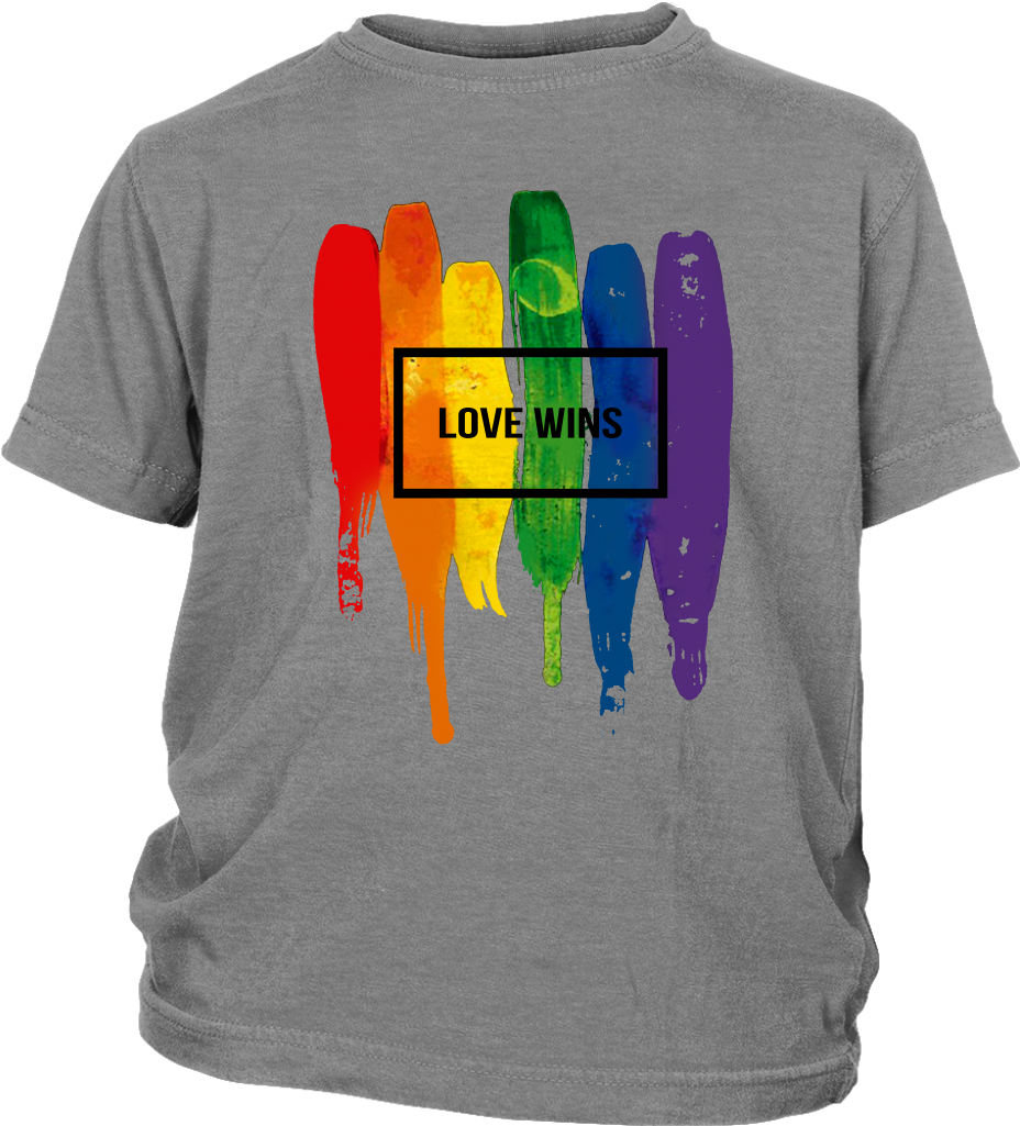 Watercolor Lgbt Love Wins Rainbow Paint Typographic - Asdf Movie - Wanna Go Skateboard? (1024x1024), Png Download
