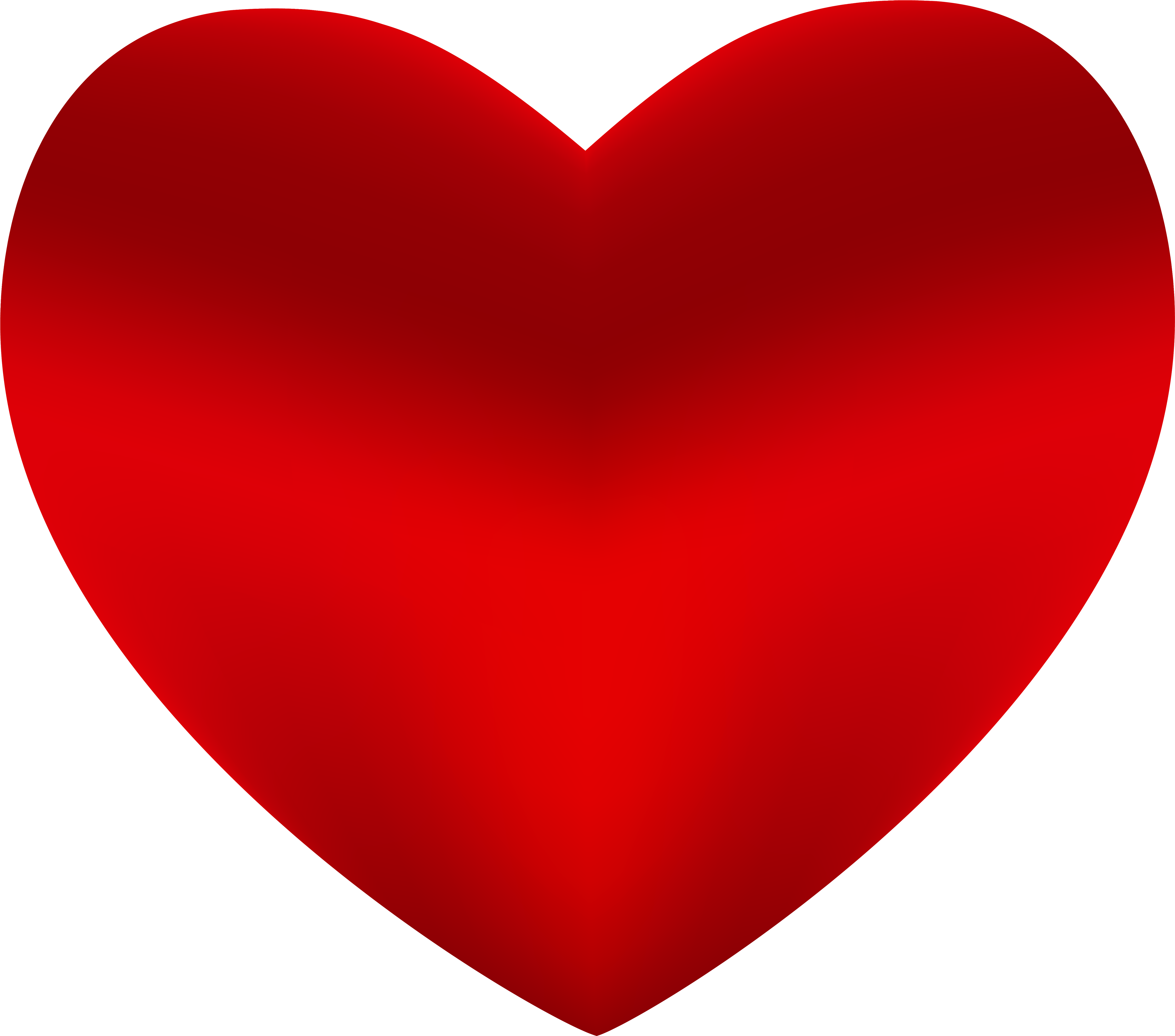 Beautiful Red Heart Png Clipart - Heart Png (5000x4409), Png Download