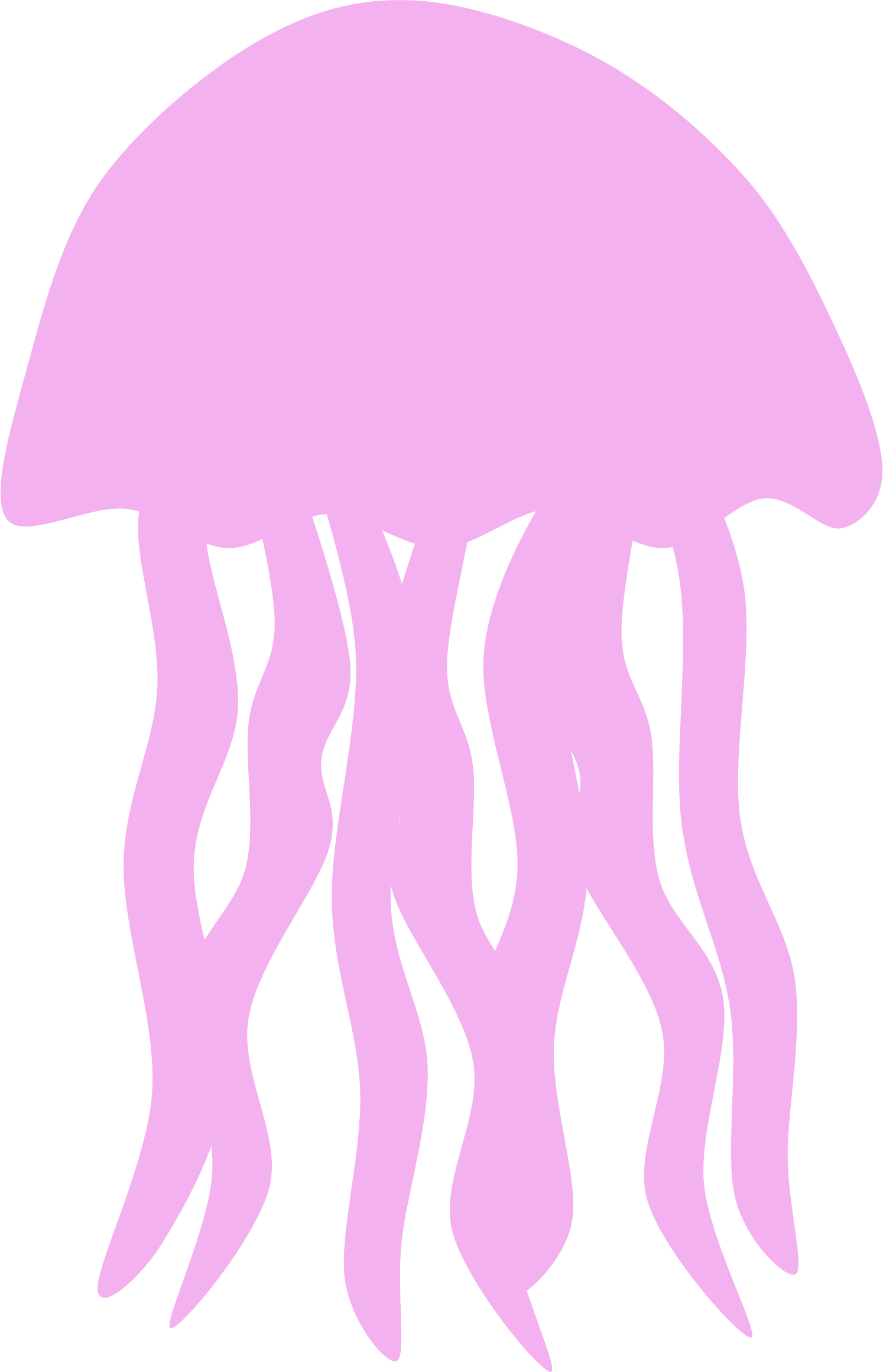 Purple Jellyfish Clipart Download - Jellyfish Clipart (499x774), Png Download