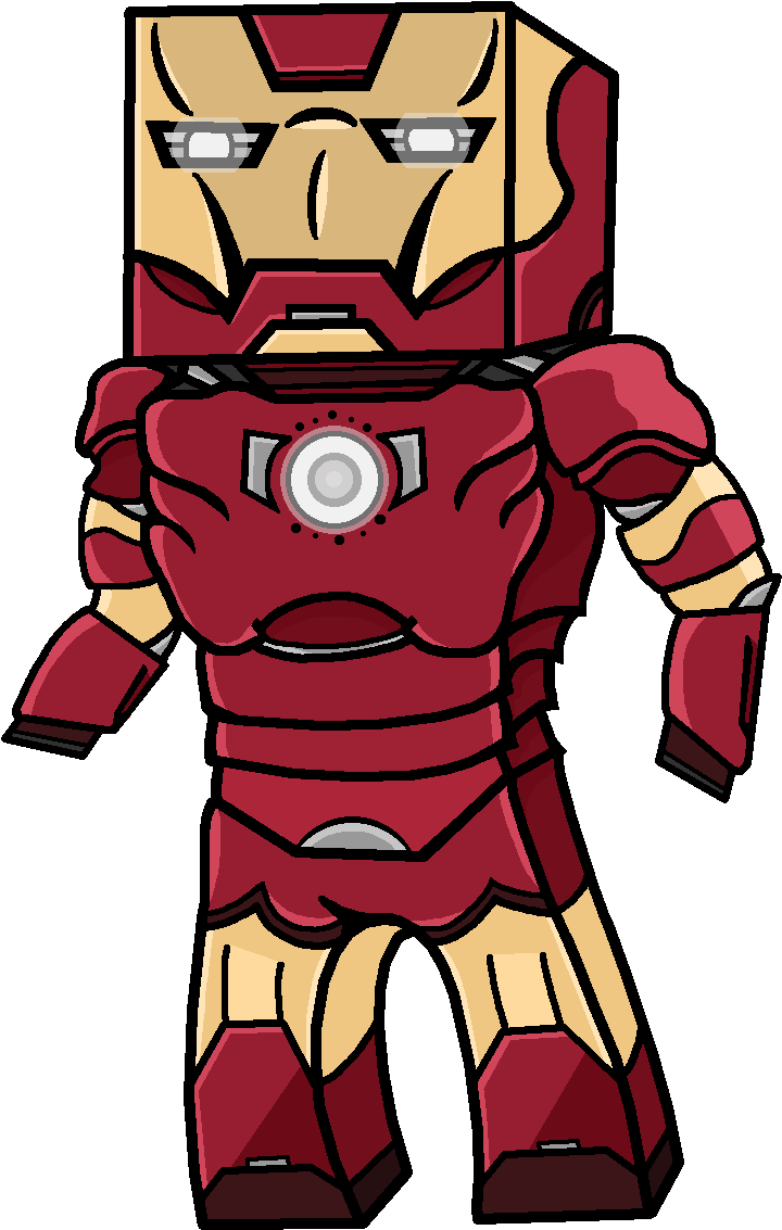 Minecraft Avatar By Theminecraftcookies On Deviantart - Iron Man Minecraft Png (790x1190), Png Download