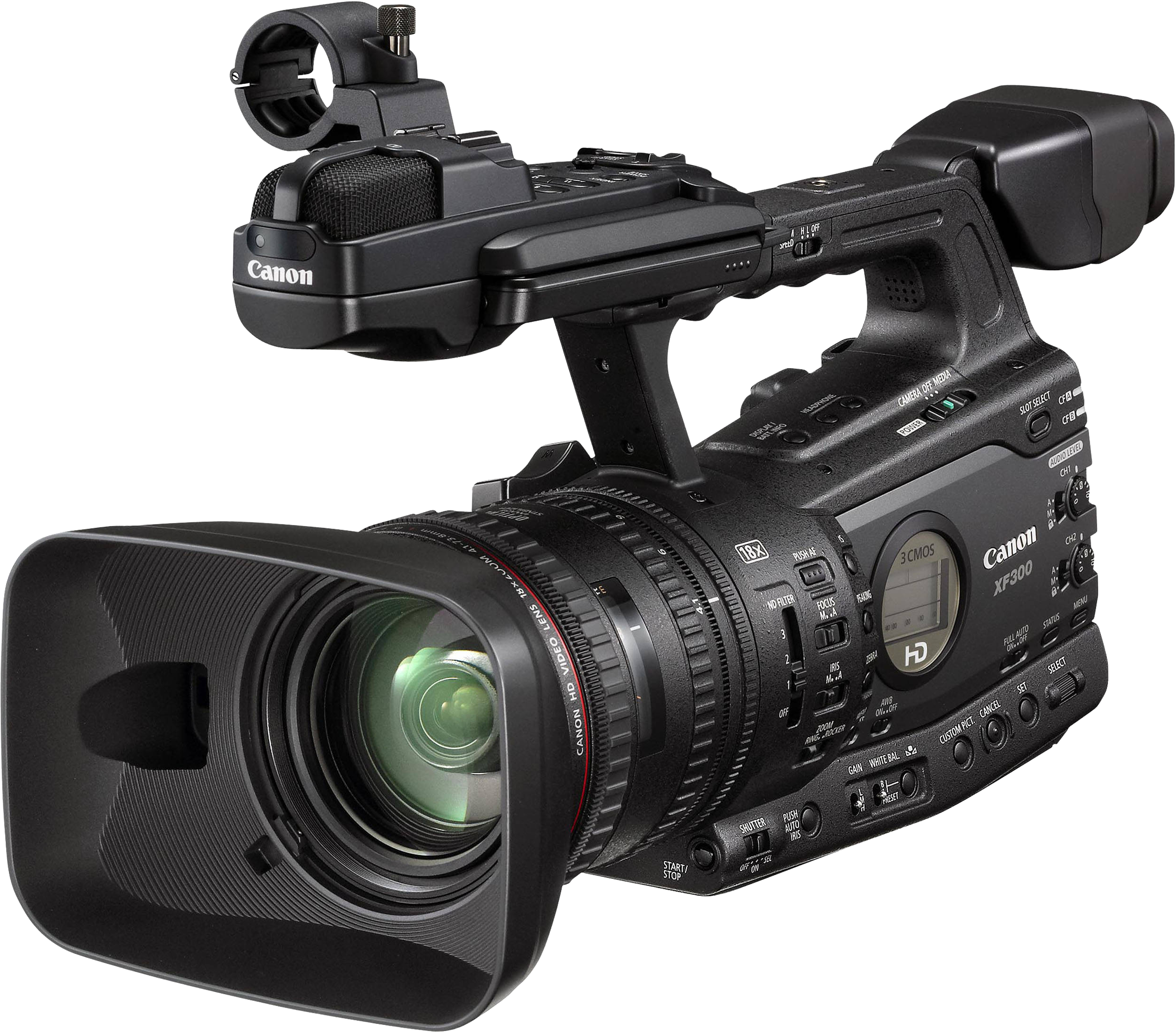 Professional Video Camera Png Hd - Canon Xf305 - Camcorder - 1080p (640x480), Png Download