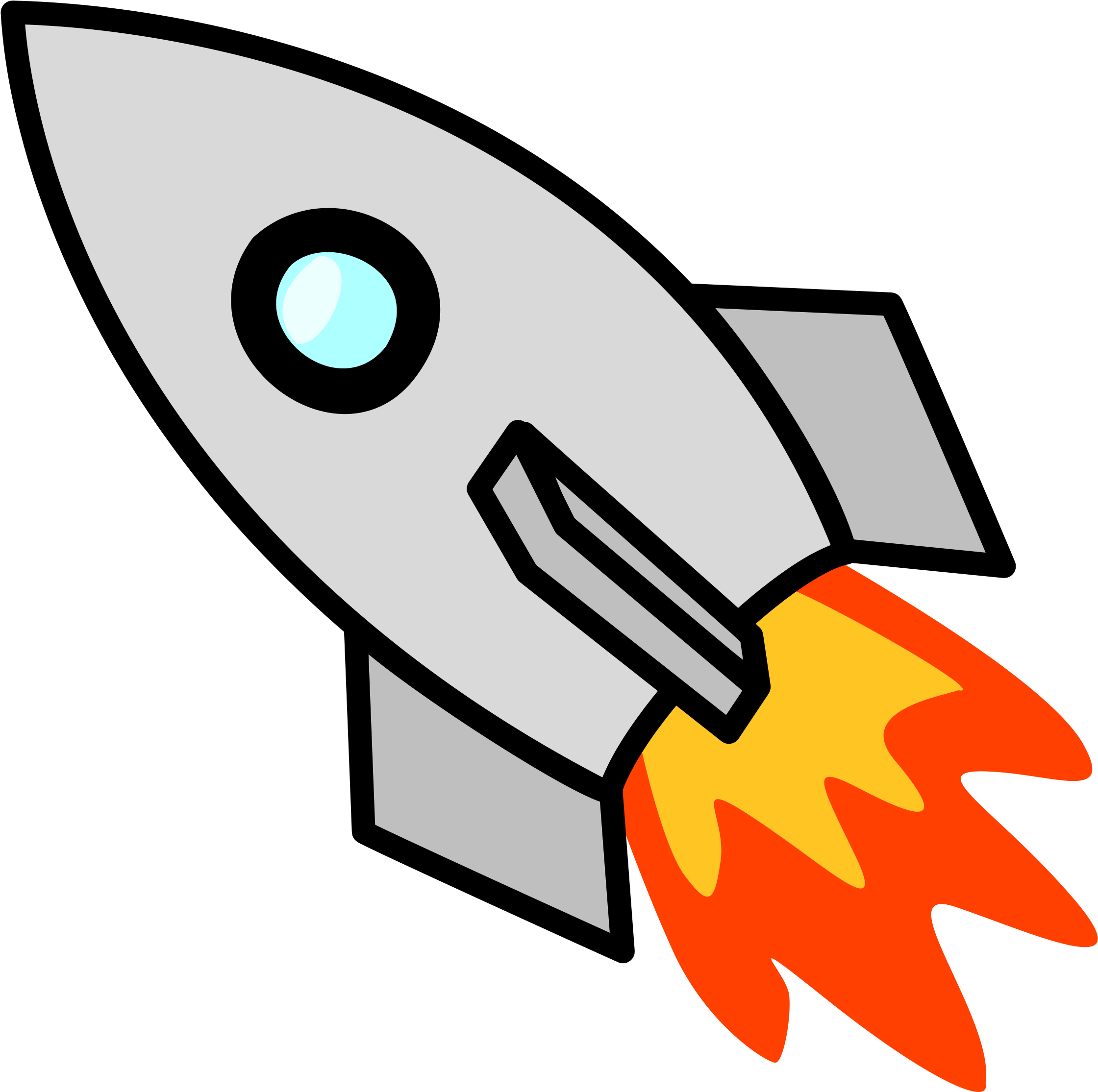 Picture Free Library Rocket Ship Png Hd Transparent - Cartoon Rocket (2400x2400), Png Download