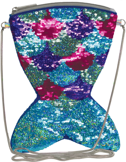 I'scream Mermaid Tail Reversible Sequin Crossbody Bag - Sequin (550x550), Png Download