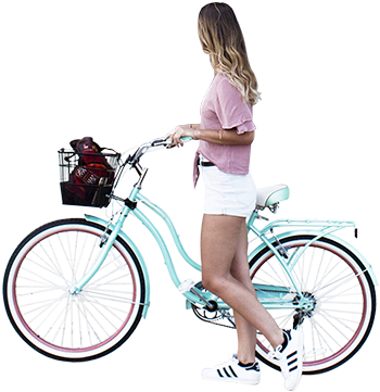 Hybrid Bicycle (469x480), Png Download