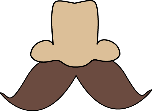 Big Nose Png Png Freeuse - Nose With Mustache Clipart (511x374), Png Download
