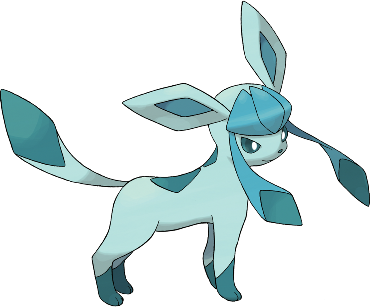 Glaceon Pokedex (540x444), Png Download