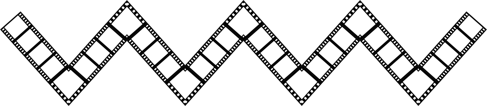 Filmstrip Zigzag Drawing - Zig Zag Strip (1551x340), Png Download