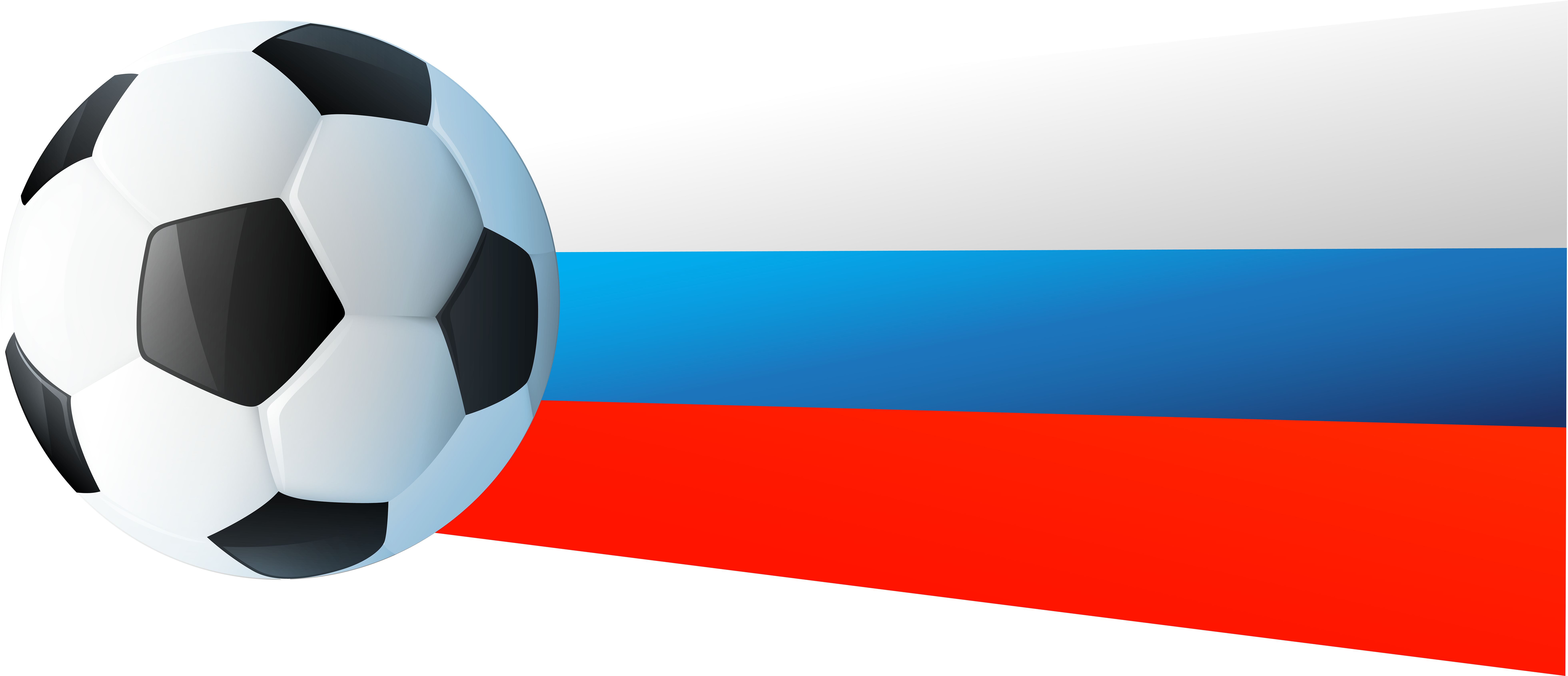Flag Football Clipart At Getdrawings - Soccer Ball Png Rusia (8000x3604), Png Download