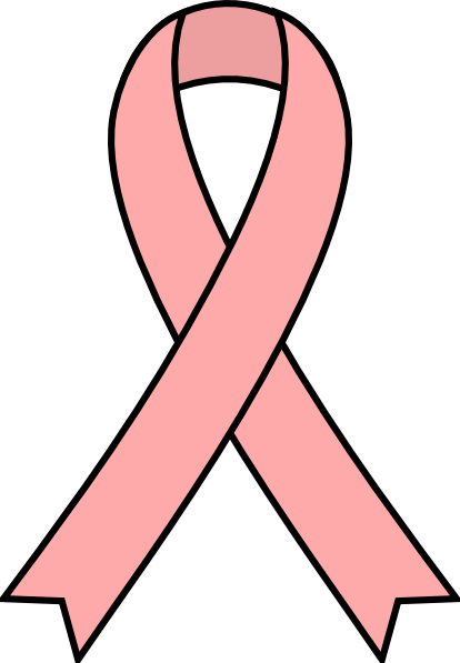 Breast Cancer Ribbon Outline - Awareness Ribbon Clipart Transparent Background (414x597), Png Download