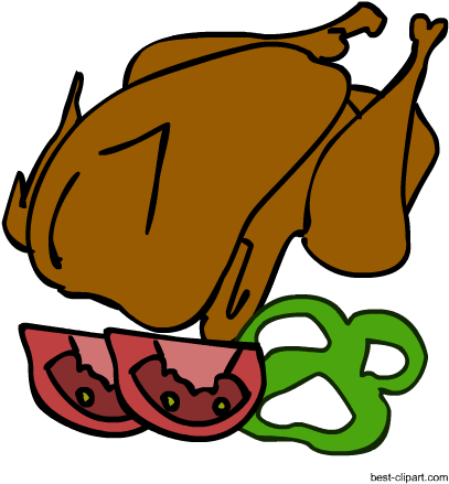 Cooked Thanksgiving Turkey Free Clip Art Image - Clip Art (450x450), Png Download