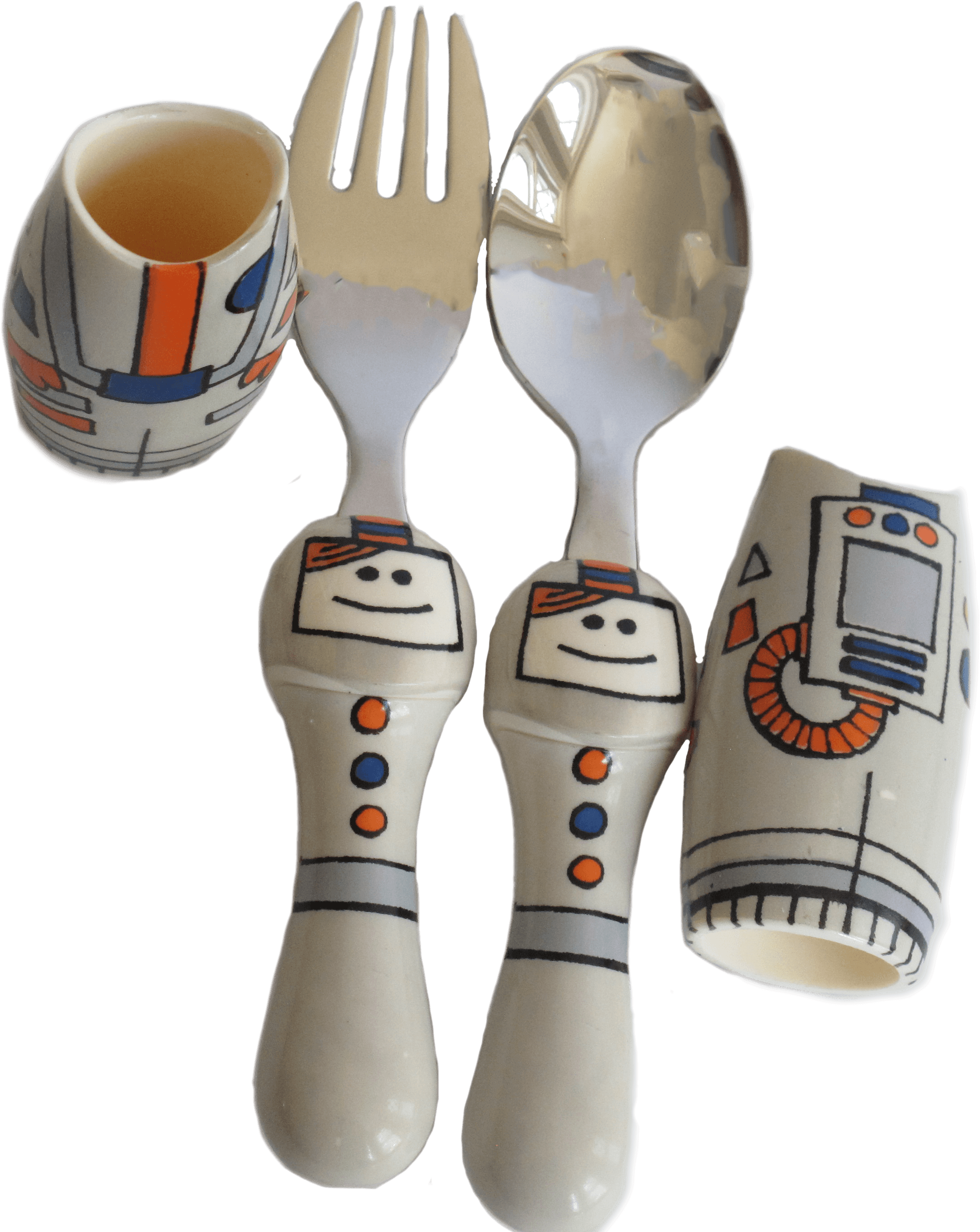 Astronaut Fork & Spoon Set - Wooden Spoon (3648x2736), Png Download