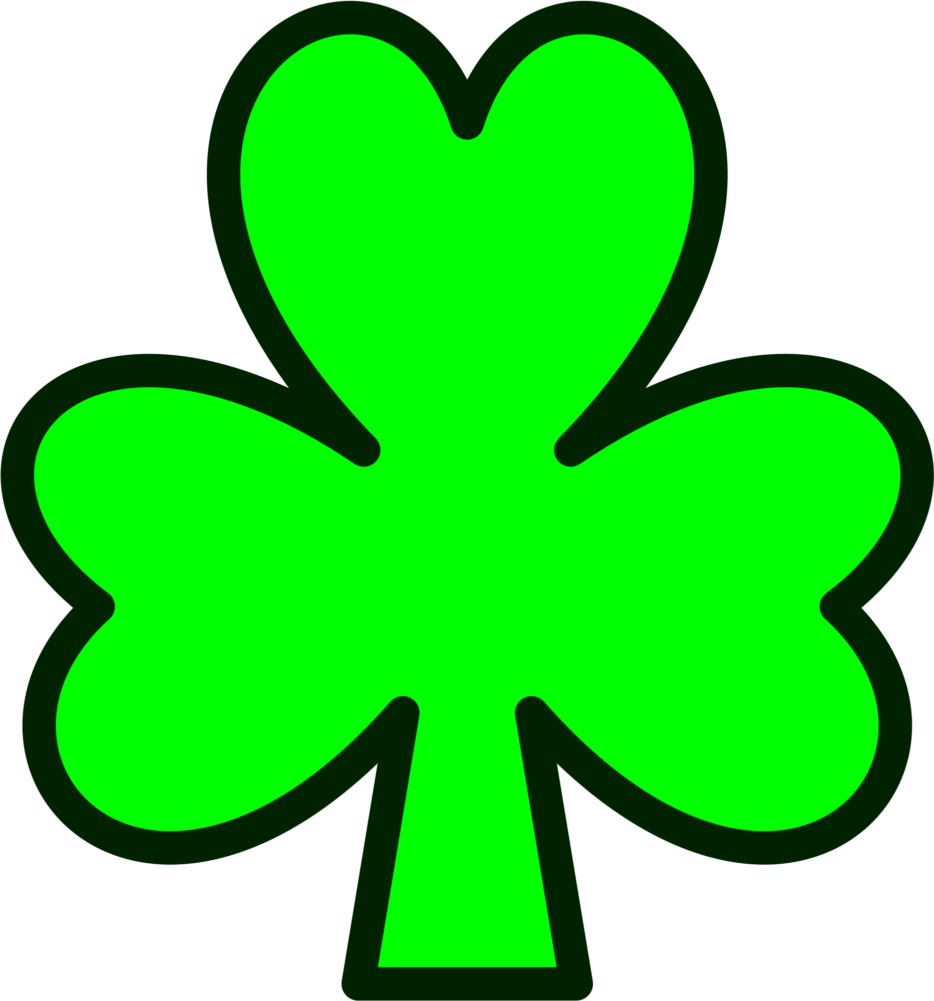 Open - Show Me A Picture Of A Shamrock (2000x2133), Png Download